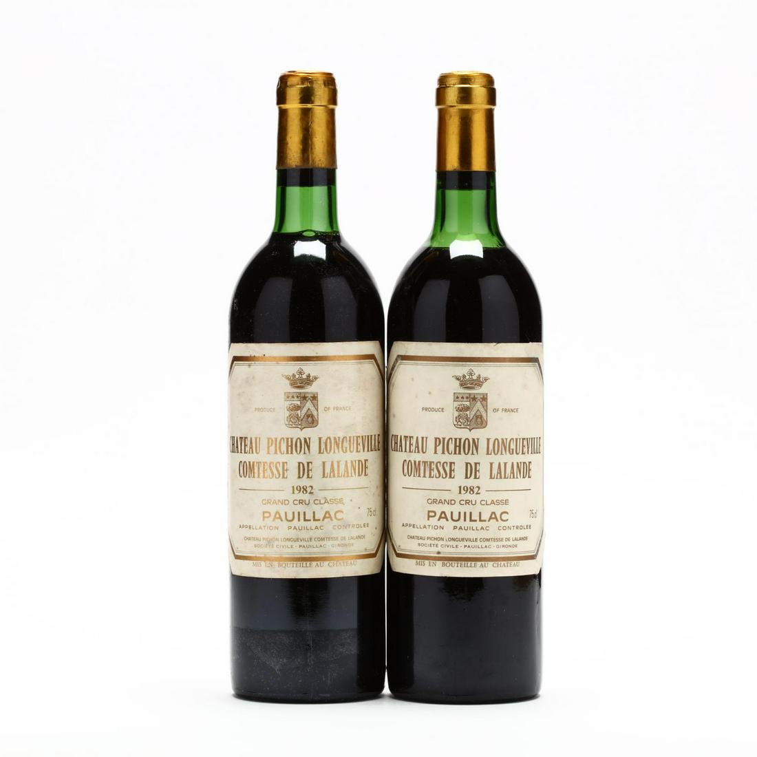 Chateau Pichon-Longueville, Lalande - Vintage 1982: Chateau Pichon-Longueville, Lalande - Vintage 1982 "...glossy, rich, flamboyant cassis fruit, chocolaty, berry jam-like notes, and plenty of earthy, foresty flavors. This is a full-bodied, extravagant