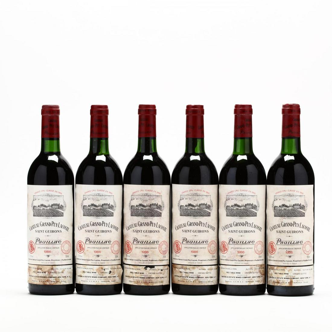 Chateau Grand Puy Lacoste - Vintage 1986: Chateau Grand Puy Lacoste - Vintage 1986Vintage 1986, Chateau Grand Puy Lacoste, Pauillac, 6bn, 6lbsl (6 750 ml) Additional high-resolution photos are available at LelandLittle.com