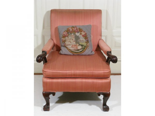 Louis XV Style Open Arm Chair, early 20th c.,