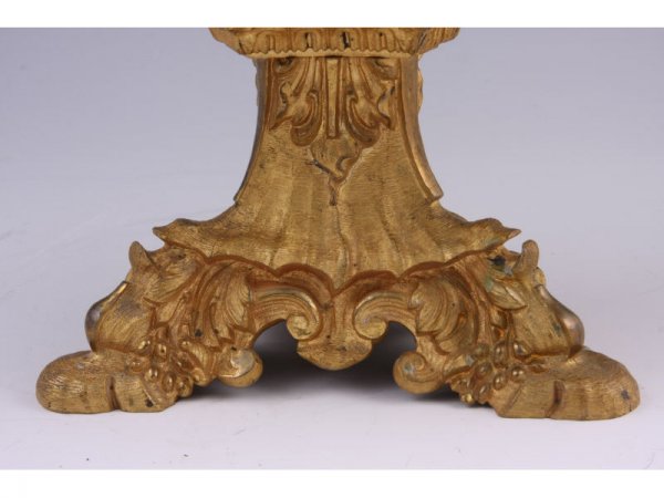 Antique French Style Three Light Candelabrum, - 3