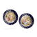 A Rare Pair of Royal Vienna Cabinet Plates with Silver