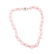 Sterling Silver, Rose Quartz, and Pearl Bead Necklace,