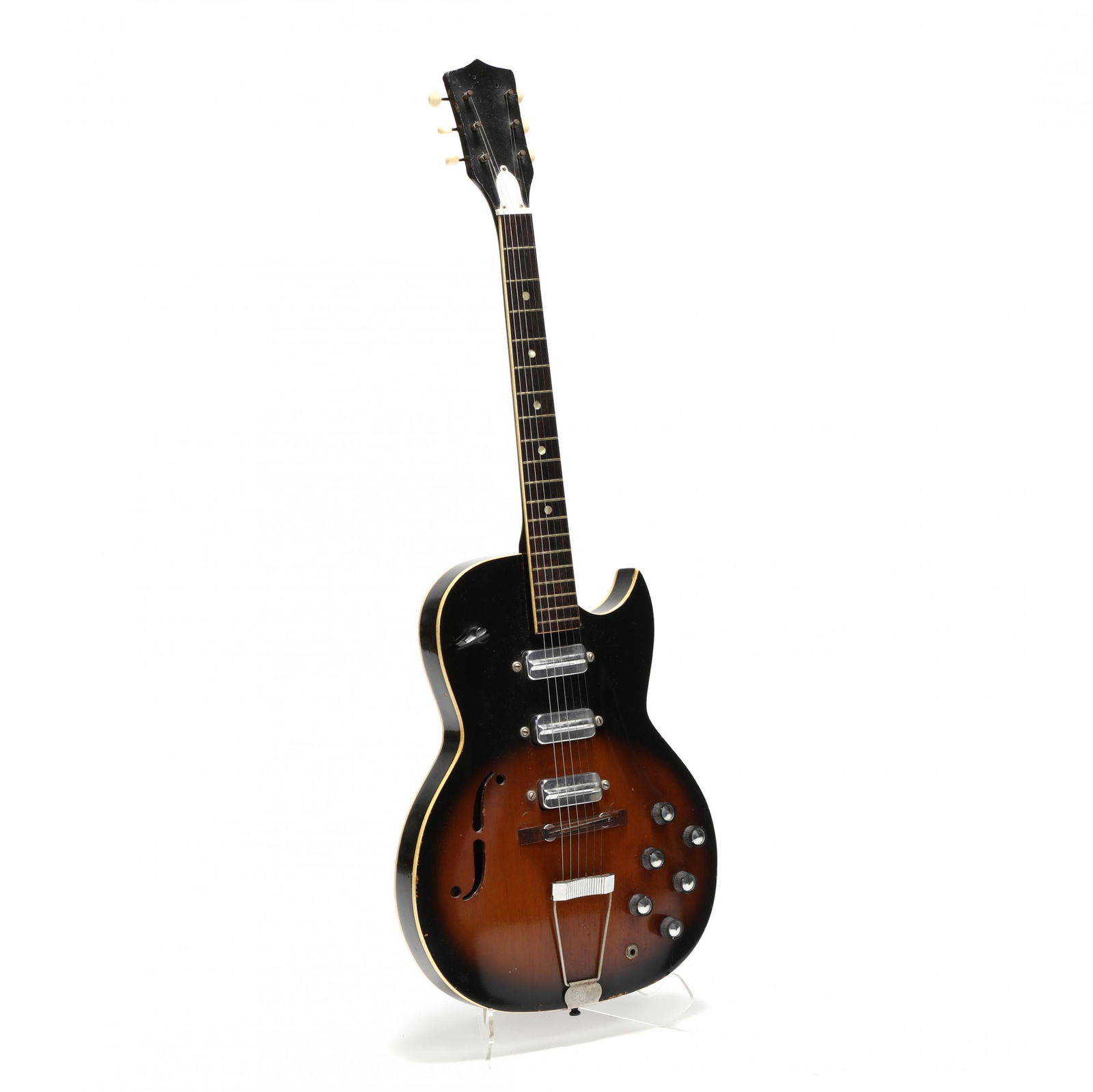 Vintage Kay Cutaway Hollow Body Electric Guitar