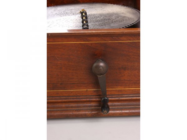 Antique Regina Double-Comb Music Box, - 5