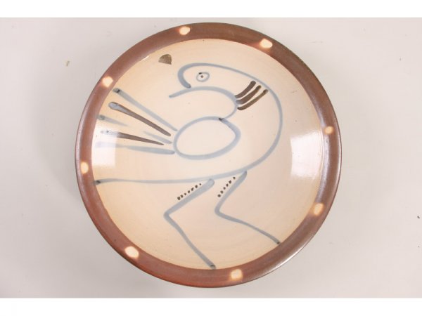 NC Pottery, Mark Hewitt Stoneware Charger,