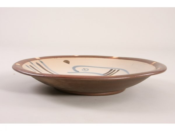 NC Pottery, Mark Hewitt Stoneware Charger, - 2