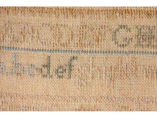 Quaker Sampler, Clementine Mifflin, 19th c., - 5