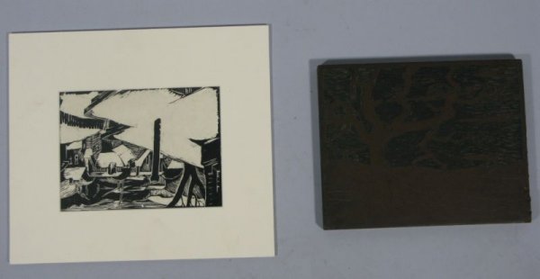 att. Louise Stinnett (NC, 20th c.), Two Works,