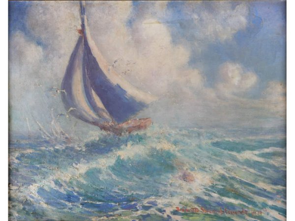 Jeanette Slocomb Edwards (DE, 20th c.), Homeward, - 2