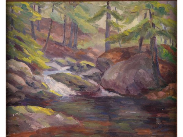 Emmett Pratt (CT, 1884-1978), Summer Landscape, - 2