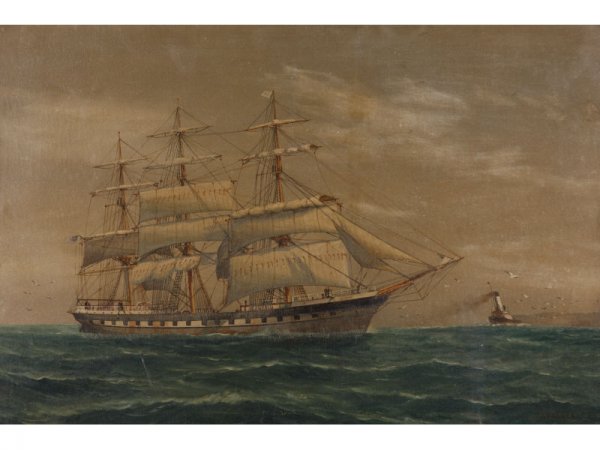 Luca Papaluca (It., 1890-1934), Sailing Ship, - 2
