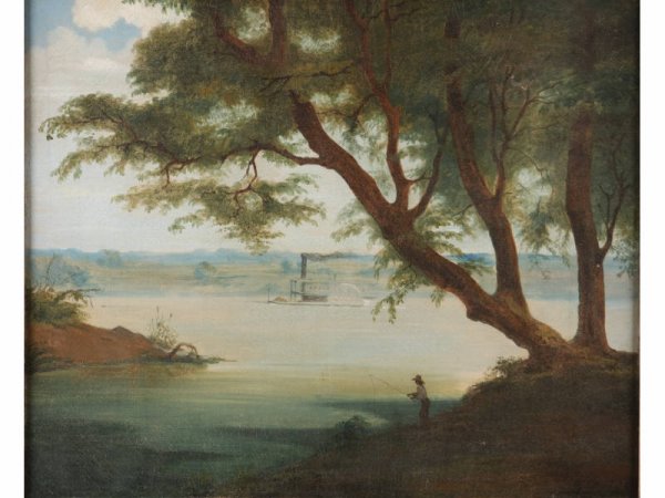 James Beard (NY, 1811-1893), Ohio River Packet, - 2