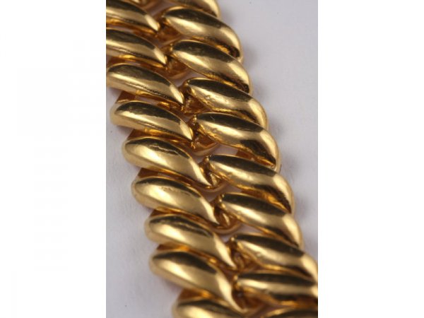 Two 18K Yellow Gold Link Bracelets, - 2