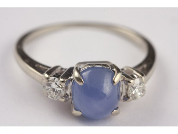 Two White Gold Lady's Rings, - 2