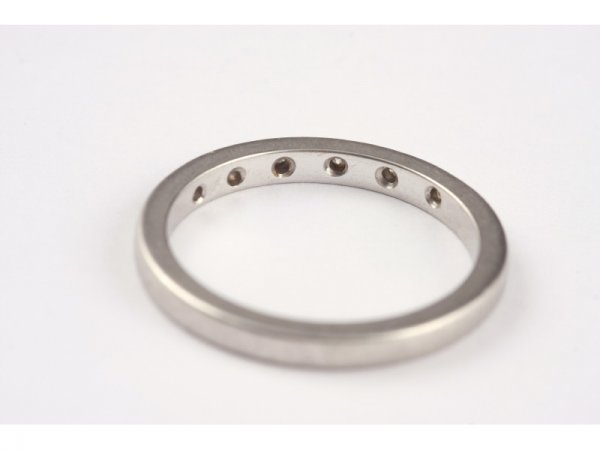 Two White Gold Lady's Rings, - 6