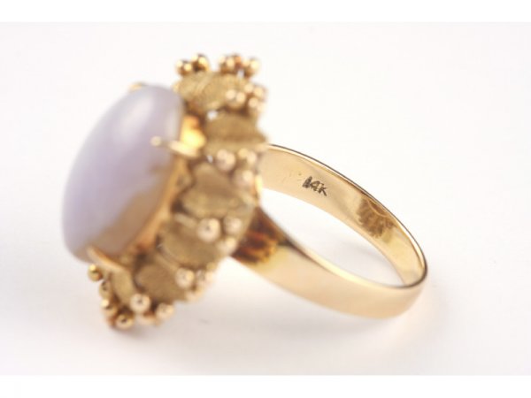 14K Yellow Gold Lady's Dinner Ring, - 3