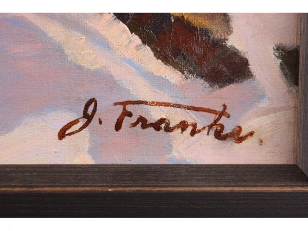 J. Franks (American School, 19th c.), Winter Snow, - 2