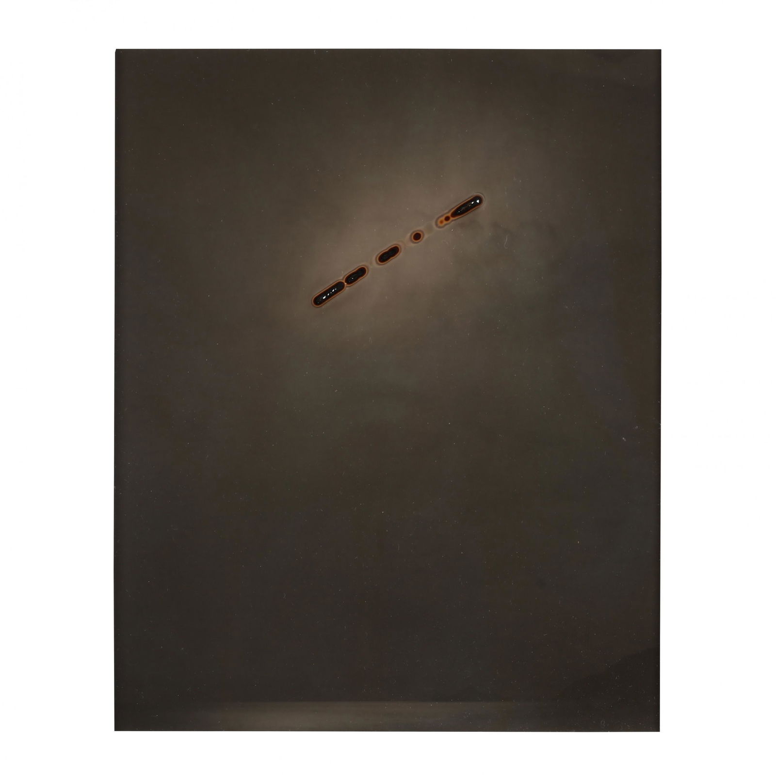 Chris McCaw (b. 1971), Sunburned GSP #32 (Pacific: Chris McCaw (b. 1971), Sunburned GSP #32 (Pacific Ocean)gelatin silver paper negative, 2006, retains gallery label and museum exhibition label to the verso, matted and presented under museum glass wit