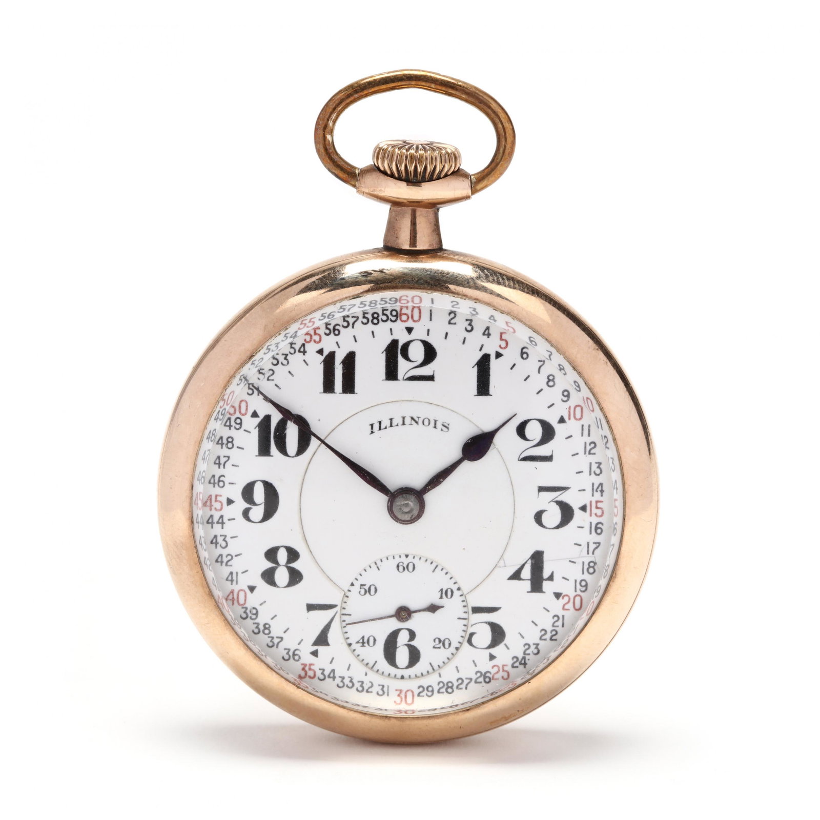 Vintage Open Face Railroad Grade "Bunn Special" Pocket: Vintage Open Face Railroad Grade "Bunn Special" Pocket Watch, Illinois circa 1923, stem wind and lever set, movement 4288894 with twenty-one jewels, with Montgomery dial and spade hands, the screw bac