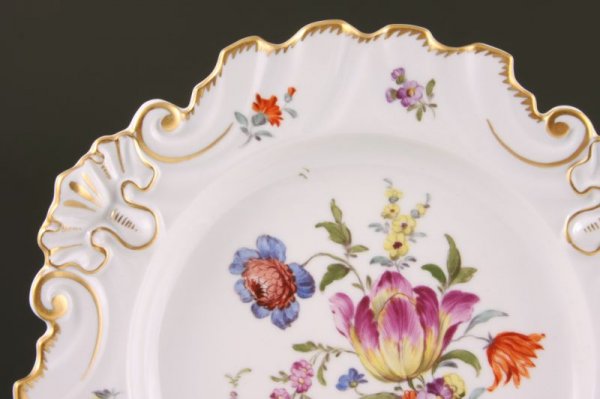 Set of 12 Dessert Plates, German, 19th c., - 2