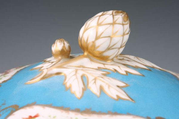 Pair of Sevres Style Covered Vegetable Servers, - 4