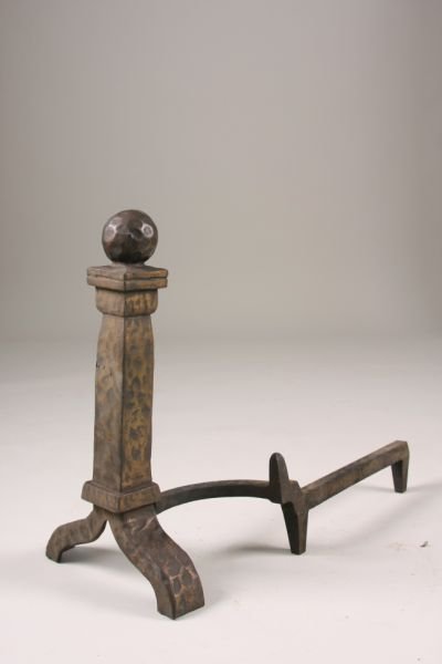 Vintage Cahill Arts & Crafts Fireplace Set, - 4