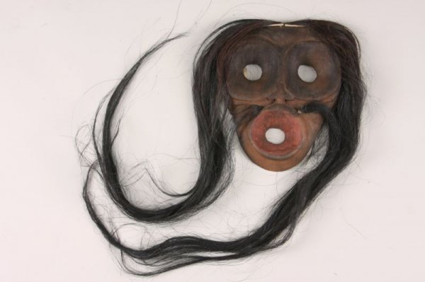 Vintage Iroquois Indian Wooden Face Mask,