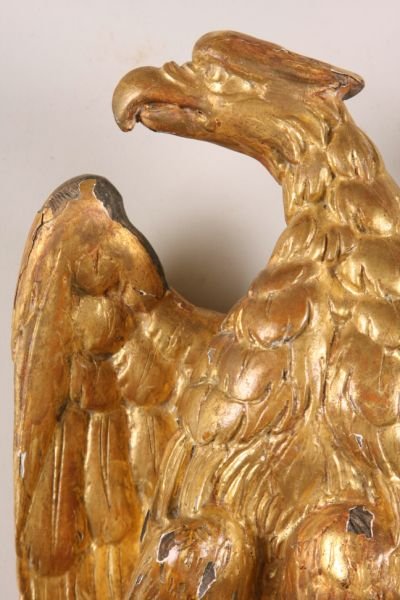 Pair of Carved Gilt Eagles, 19th c., - 3