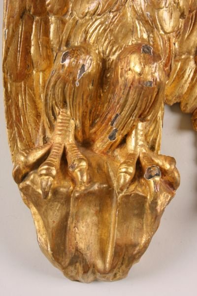 Pair of Carved Gilt Eagles, 19th c., - 4