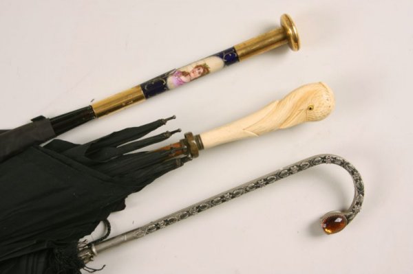 Three Antique Umbrellas,