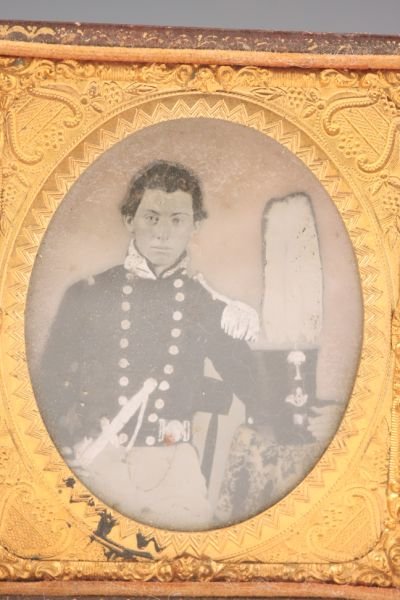 Sixth Plate Ambrotype of South Carolina Officer, - 2