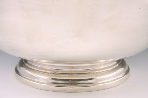 Large Sterling Paul Revere Bowl, - 2