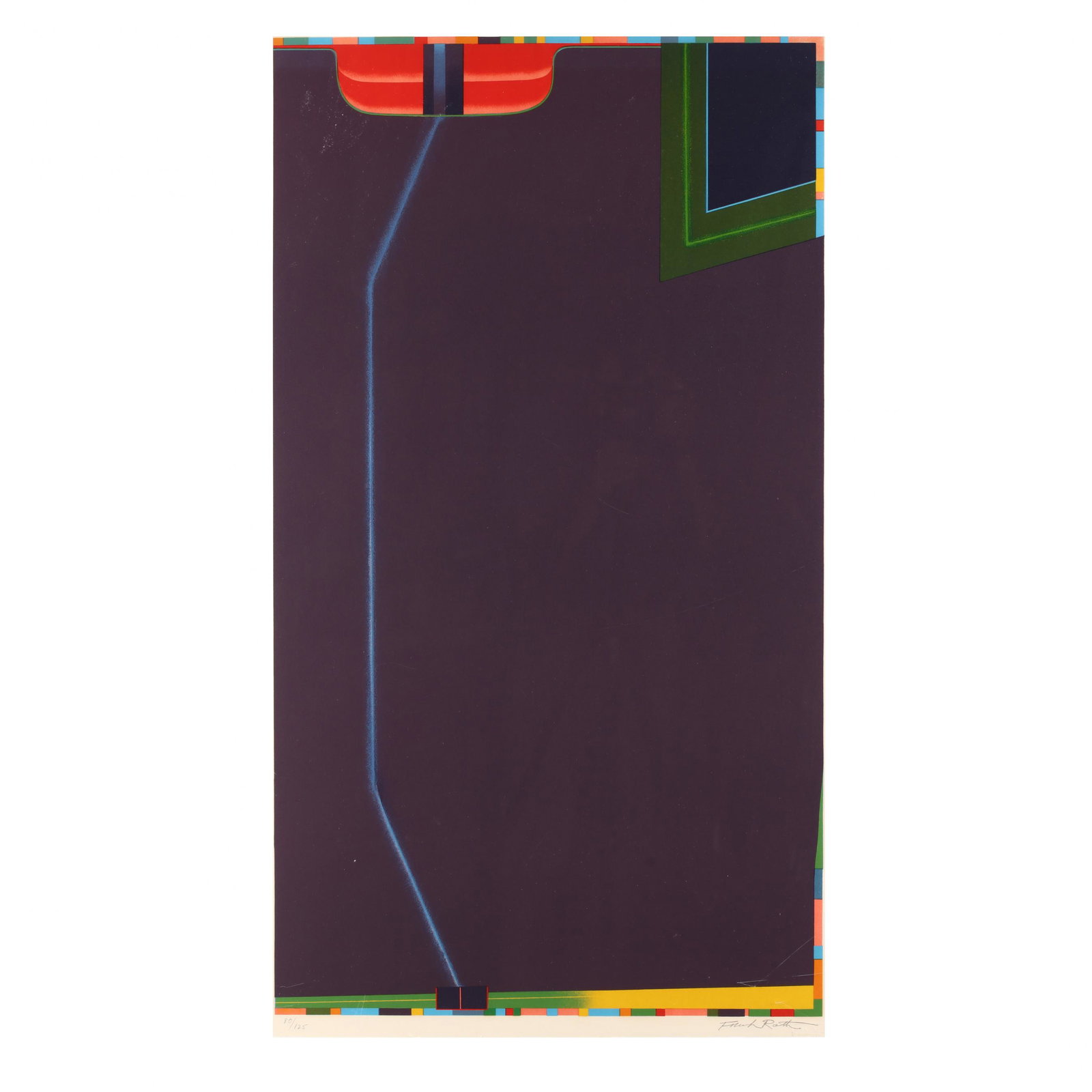 Frank Roth (American, 1936), Untitled 6: Frank Roth (American, 1936), Untitled 6lithograph in colors, 1978, pencil signed and numbered 80/125 lower margin, matted and framed. DOA 40 1/2 x 25 3/4 in. From the Collection of the late Leon Schen