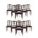 Set of Twelve Sheraton Style Mahogany Dining Chairs