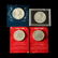 Four Cayman Islands Large Silver Commemorative Coins
