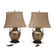 A Pair of Chinese Style Brass Urn Table Lamps - 3
