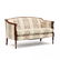 Sheraton Style Carved Mahogany Settee