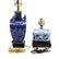 Two Chinese Blue and White Table Lamps - 4