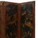 Vintage Chinese Painted Leather Floor Screen - 4