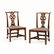 Two Chippendale Style Carved Mahogany Side Chairs