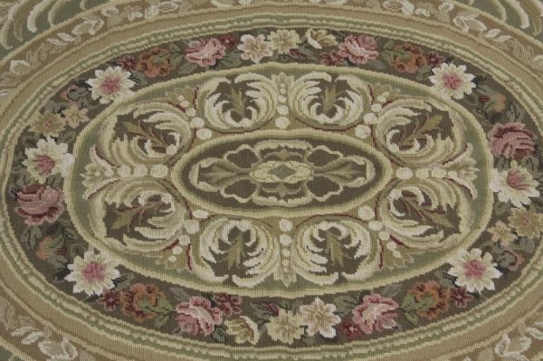 Handmade Needlepoint Area Rug, - 2