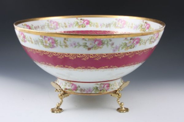 Imperial Crown China Punch Bowl, Austria,