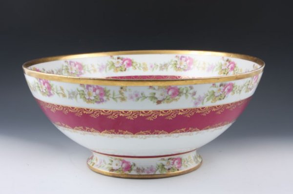 Imperial Crown China Punch Bowl, Austria, - 4