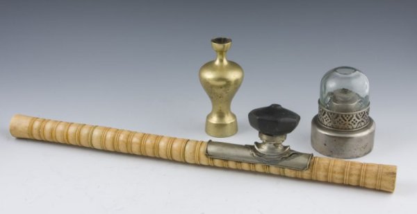Antique Chinese Opium Pipe and Accessories,