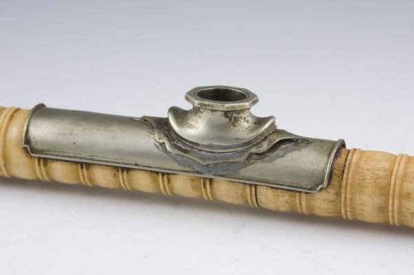 Antique Chinese Opium Pipe and Accessories, - 3