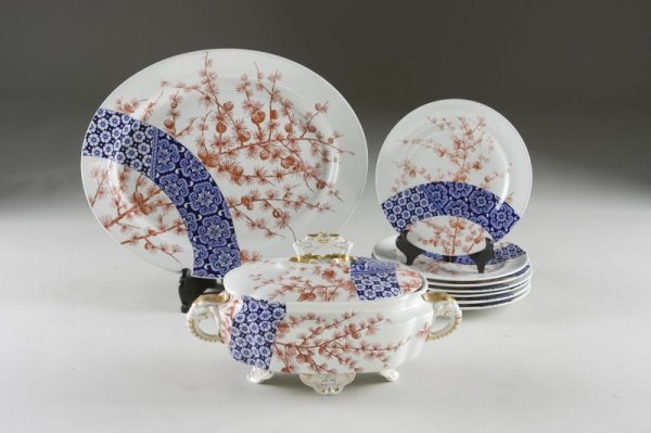 Group of Royal Worcester China, 19th c.,