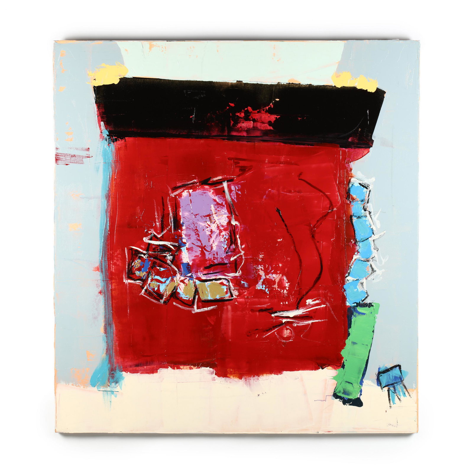 Ben Knight (NC), Unknown to Myself: Ben Knight (NC), Unknown to Myself high resin acrylic on canvas, signed and inscribed on the verso, dated "4/2019," gallery wrapped canvas. 54 x 50 in. Ben Knight is a highly regarded contemporary art