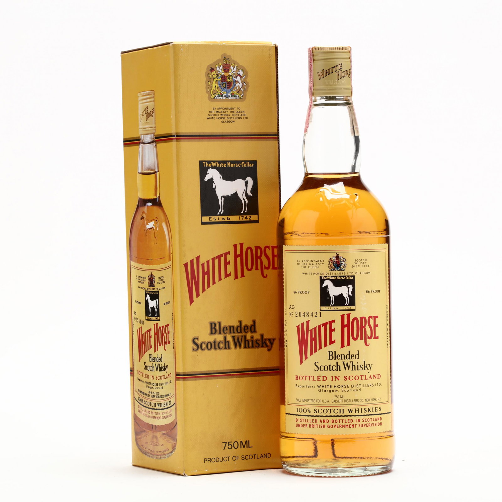 White Horse Cellar Blended Scotch Whisky: White Horse Cellar Blended Scotch Whisky The buyer acknowledges that he/she is acting within compliance with their state and local laws in regards to the purchase, transportation and delivery of spiri