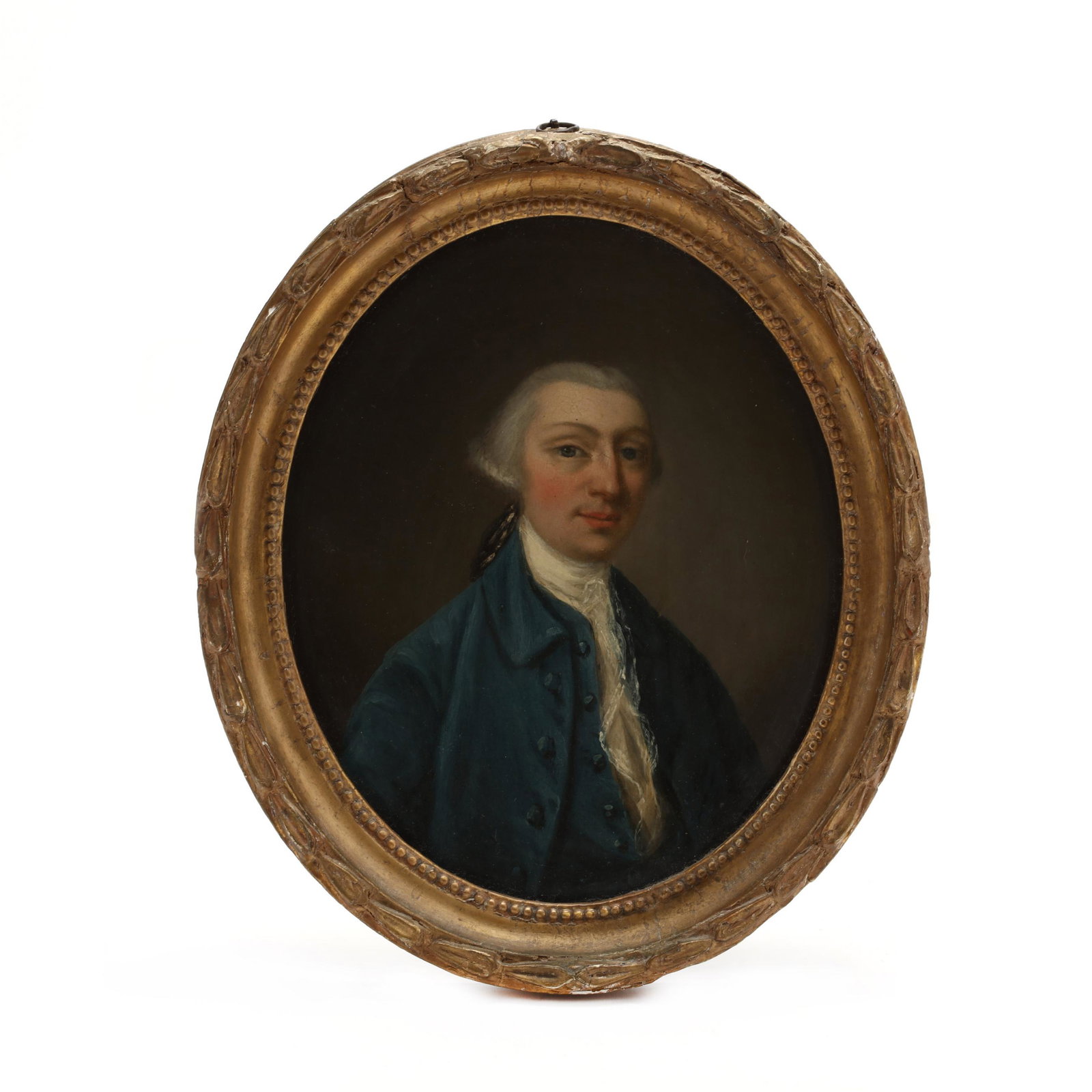 Continental School (late 18th century), Portrait of a: Continental School (late 18th century), Portrait of a Gentleman oil on copper, unsigned, presented in a period gilt oval frame. DOA 11.5 x 9.75 in. Private Collection of a North Carolina Gentleman Add