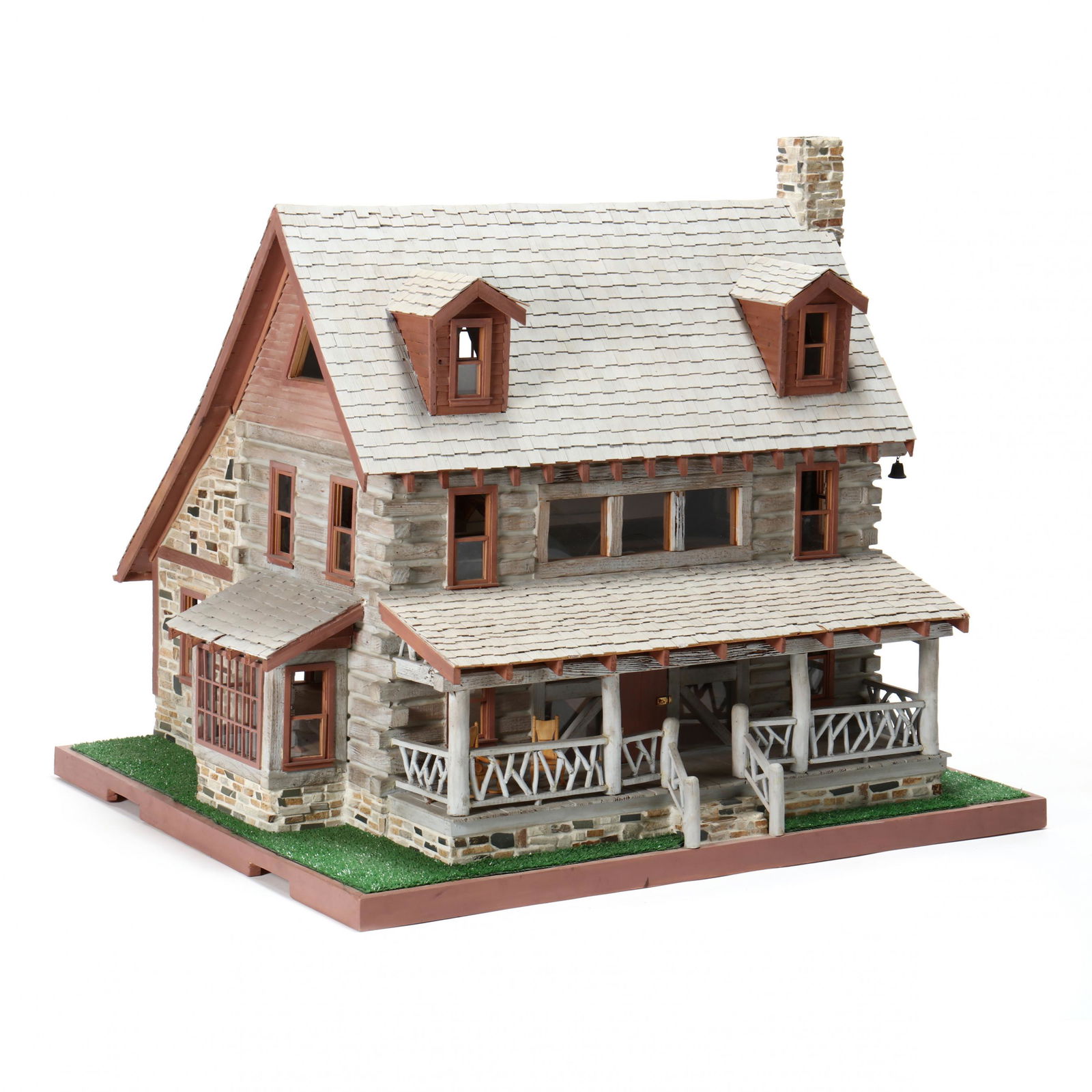 David Lloyd, Large Model of Bob Timberlake's Studio: David Lloyd, Large Model of Bob Timberlake's Studio2002, painted cedar shingles, wood siding, actual stone fireplace, interior oak planks with pegged construction, hinged doors, sliding windows, hinge